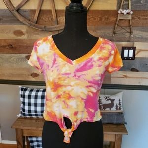 Eye Candy Tied Dyed Cropped Top